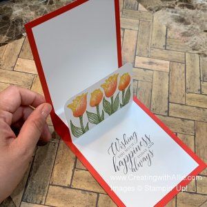 Make Birthday Cards, Tarjetas Pop Up, Tulips Card, Fancy Fold Card Tutorials, Simple Birthday Cards, Birthday For Him, Up Book, Card Making Tutorials, Fancy Fold Cards