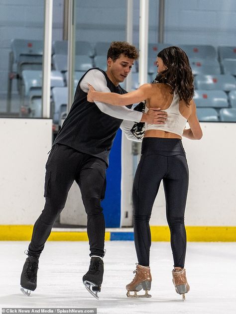 Made In Chelsea's Miles Nazaire shows off his skating skills as he practises moves with partner Vanessa Bauer ahead of Dancing On Ice | Daily Mail Online Miles Nazaire, Vanessa Bauer, Dancing On Ice, Made In Chelsea, Ice Dance, The Ice, Ice Skating, Daily Mail, Skating