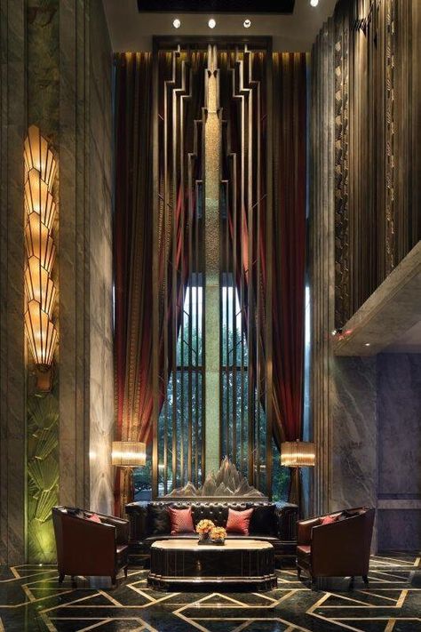 Hotel decor Bioshock Art Deco, Bioshock Aesthetic Art Deco, Art Deco Nyc, Decopunk Art, Decopunk Aesthetic, Art Deco Hotel Interior, Art Deco Buildings Architecture, Art Deco Arquitectura, Art Deco Architecture Interior