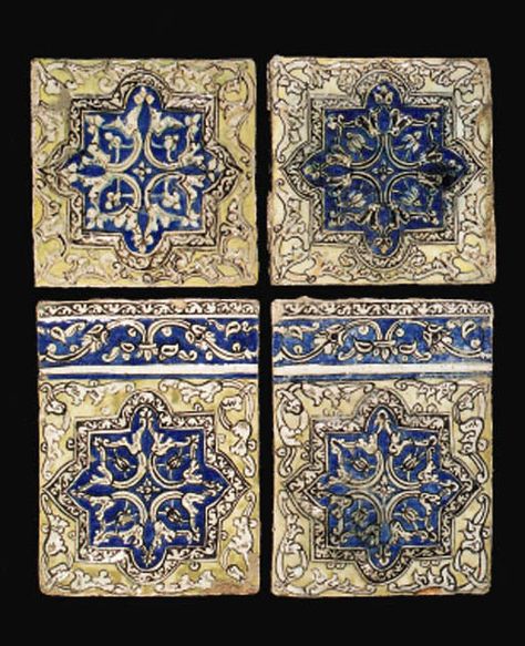 Tile Mosaic Art, Ancient Tiles, Pottery Molds, Fabric Tiles, Iznik Tile, Rich Art, Black Ground, Tehran Iran, Small Tiles