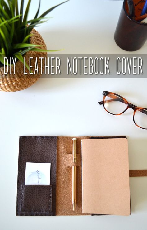 Faux Leather Notebook Cover Diy, Diy Leather Book Cover, Diy Leather Notebook Cover, Leather Notebook Diy, Diy Leather Journal Cover, Notebook Cover Diy, Planner Covers Diy, Journal Covers Diy, Leather Planner Cover