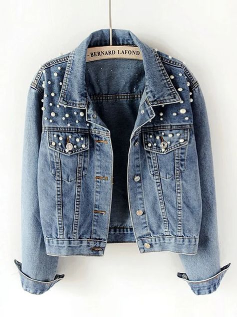 New Arrivals-1219 Elegant Outerwear, Casual Denim Jacket, Long Sleeve Denim Jacket, Winter Styles, Bridal Jacket, Lapel Jacket, Slim Denim, Vintage Denim Jacket, Cropped Denim Jacket