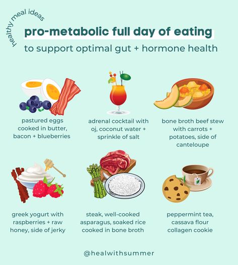 nourishing full day of pro-metabolic nutrition ✨ high in protein and minerals! follow me for more pro-metabolic nutrition ideas 🤍 #metabolismboost #whatieatinaday #foodlover #food #hormonebalancing #pcosdiet #ibsdiet pro-metabolic nutrition | healthy meal ideas | metabolism boosting foods | best foods for weight loss Pro Metabolic, Metabolism Foods, Full Day Of Eating, Ibs Diet, Day Of Eating, Mind Diet, Healthy Meal Ideas, Metabolism Boosting Foods, 30k Followers