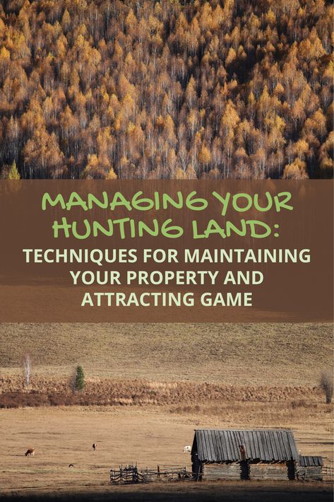 Understanding the importance of managing hunting land is essential for maximizing its potential and attracting the desired game species. Proper land management offers numerous benefits, including increased game populations, improved habitat quality, and enhanced hunting opportunities. This article will outline the goals of hunting land management and provide guidance on assessing your land, managing food sources, and implementing effective land management techniques. Deer Farming, Deer Farm, Deer Stands, Hunting Property, Deer Hunting Tips, Food Plot, Hunting Land, Hunting Cabin, Country Stuff