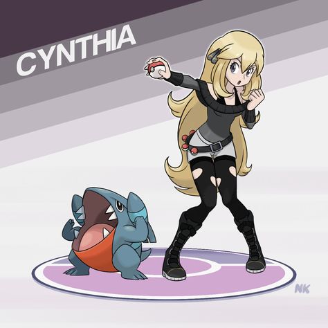 Teen Cynthia | Pokémon | Know Your Meme Gible Pokemon, Pokemon Challenge, Pokemon Cynthia, Pokemon Mew, Pokemon Team, Pokemon Trainers, Oc Pokemon, Pokemon Waifu, Pokemon Oc