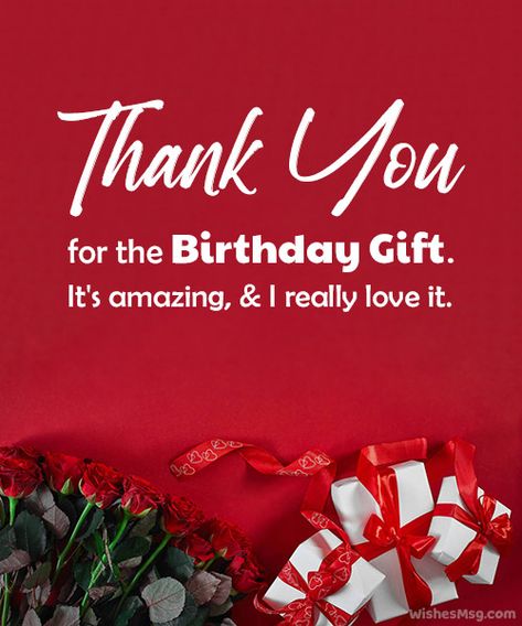 Thank You Messages For Birthday Gift - WishesMsg Birthday Gift Thanks Caption, Thank You For My Birthday Gift, Thank You For Birthday Gift Quotes, Thank You For The Gift Caption, Thank You For Surprise Gift Quotes, Surprise Gifts Quotes, Gift Captions, Thank You Verses, Messages For Birthday