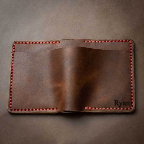 4 Card Billfold - Heritage Brown – Popov Leather Leather Wallet Mens Handmade, Wallet Ideas, Mens Card Holder, Fun Wallets, Handmade Wallet, Leather Billfold, Men's Wallets, Horween Leather, Leather Workshop