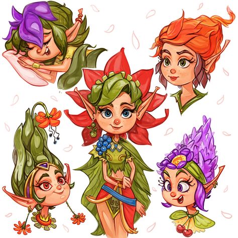 ArtStation - Garden Fairies, Ilina Simova Cartoon Garden, Dog Poo, Garden Fairies, Storybook Art, Fairy Illustration, Bullet Journal Lettering Ideas, Mascot Design, Cartoon Character Design, Illustration Character Design