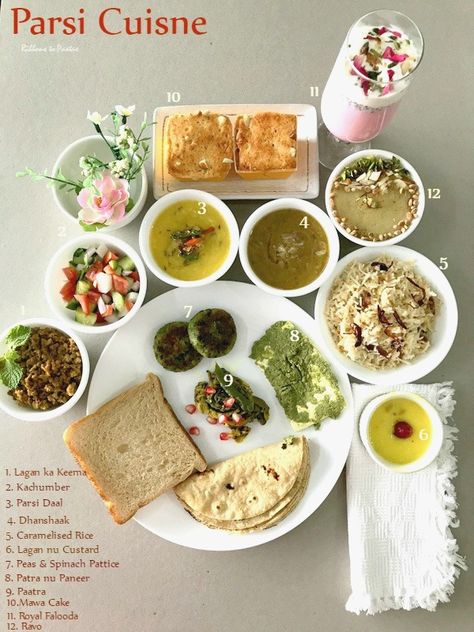 Parsi Cuisine with Dhanshaak - Ribbons to Pastas Parsi Food, Fresh Spices, Cooked Apples, Lunch Menu, Indian Cooking, Veg Recipes, Vegetarian Recipes Healthy, Vegetarian Diet, Creative Team