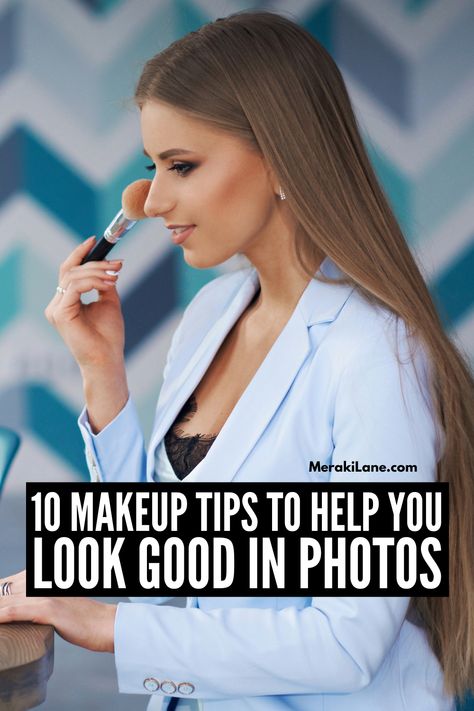 Makeup For Photography Tips, Tips For Looking Good In Pictures, Best Photo Makeup, Fall Photo Makeup Ideas, Hair For Pictures Photo Shoots, Picture Perfect Makeup Looks, Tips For Headshot Photography, Make Up For Pictures Photography, Picture Ready Makeup