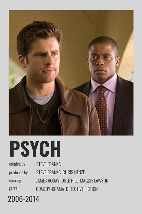 Psych Tv Show Poster, Psych Tv Show Wallpaper, Psych Tv Show Aesthetic, Psych Poster, Film Scrapbook, Psych Movie, Steve Franks, Seasonal Wallpaper, Shawn And Gus