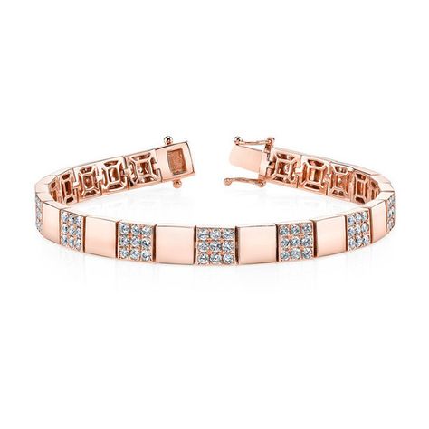 DIAMOND SQUARE LINK BRACELET (110,765 CNY) ❤ liked on Polyvore featuring jewelry, bracelets, 18k jewelry, 18k bangle, square bangles, diamond jewellery and 18 karat gold jewelry Mens Bracelet Gold Jewelry, Man Gold Bracelet Design, Rose Gold Diamond Bracelet, Gents Bracelet, Mens Bracelet Designs, Mens Diamond Bracelet, Diamond Bracelet Design, Antique Gold Jewelry Indian, Diamond Pendants Designs