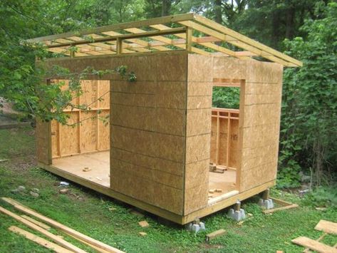 Shed Design Plans, Garden Shed Diy, Shed Landscaping, Lean To Shed, Modern Shed, Simple Shed, Small Sheds, Shed Building Plans, Diy Shed Plans