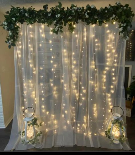 Soft, romantic background to capture the love and fun at our wedding Aesthetic Photo Booth Background, Sweet 16 Photobooth Ideas, Tangled Prom, Outside Gazebo, Photobooth Background, Formal Pics, Enchanted Forest Prom, Debut Theme, Prom Backdrops