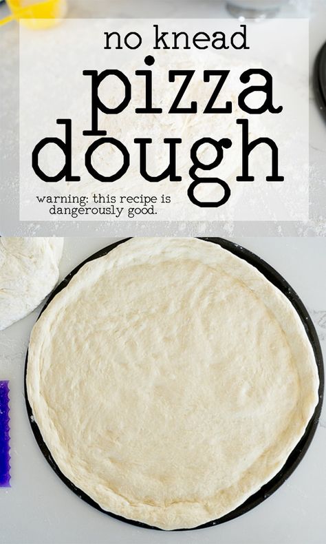 Fluffy Pizza Dough Recipe, Fluffy Pizza Dough, Red Pizza Sauce, Freeze Pizza Dough, No Knead Pizza Dough, No Yeast Pizza Dough, Pizza Crust Dough, Cooking With Karli, Pizza Dough Recipe Easy