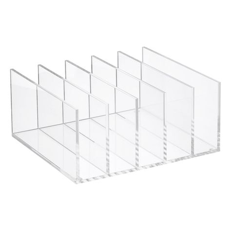 • for organizing clutches • Book Dividers, Diy Bathroom Design, Reach In Closet, Ergonomics Furniture, The Home Edit, Online Closet, The Container Store, Acrylic Organizer, Closet System