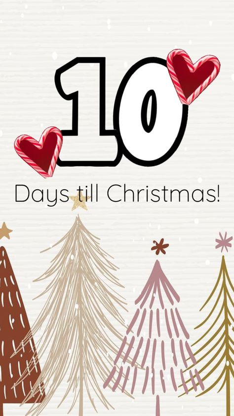 10 days till Christmas! Like if you can’t wait! #christmas #christmasiscoming #winter #cantwaitforchristmas2023 10 Days Till Christmas Countdown, Days Till Christmas Countdown, Weleda Baby, Days Till Christmas, Christmas Is Coming, Christmas Countdown, Christmas Is, Christmas Time, 10 Days