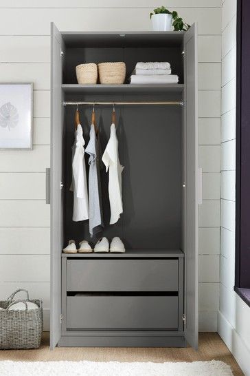 Flynn 2 Internal Wardrobe Drawers Wardrobe For Small Bedroom, Wardrobes For Small Bedrooms, Small Wardrobe Ideas, Wardrobe Inside Design, Wardrobe Internal, Wardrobe Internal Design, Small Bedroom Wardrobe, Alcove Wardrobe, Wardrobe Organiser