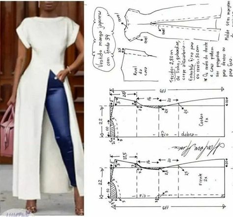 Vintage Clothes Patterns, Clothing Pattern Design, Dress Patterns Diy, Boho Styl, Sewing Clothes Women, Fashion Design Patterns, Diy Clothes Design, Blouse Pattern Sewing, Diy Sewing Clothes