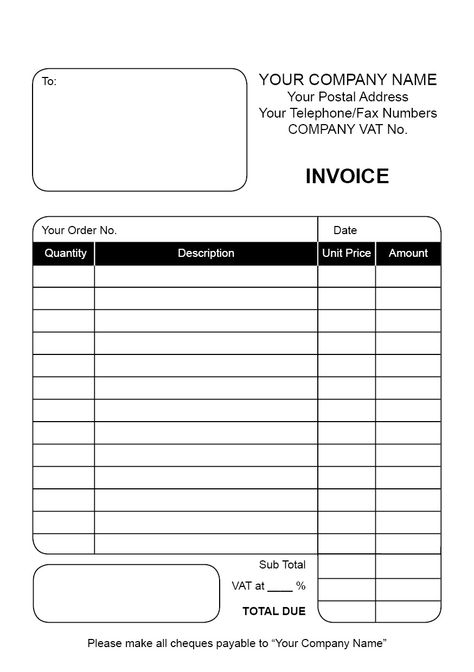 Invoice Pad / Book - Design 2 Bill Book Design, Memo Format, Invoice Format, Quotation Format, Bottles Decoration Wedding, Weekly Planner Free Printable, Invoice Design, Weekly Planner Free, Business Printables