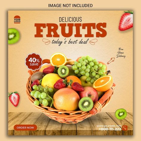 PSD delicious fruits social media post | Premium Psd #Freepik #psd #fruit-post #promotion-post #organic-banner #sale-post Fruit Banner, Winter Fruits, Winter Fruit, Winter Vegetables, Apple Fruit, House Architecture, Mixed Fruit, Delicious Fruit, House Architecture Design