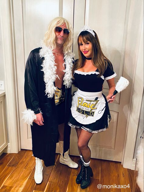 Ric Flair Costume, Rick Flair Costume, Wwe Couples Costumes, Rick Flair, Wrestling Costumes, Wwe Couples, Wwe Wrestlemania, Couple Costumes, Cute Couple Halloween Costumes