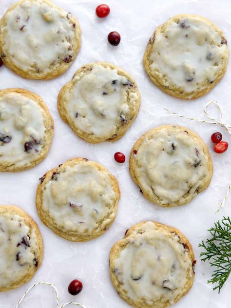 Lemon Cranberry Cookies - SALTED sweets Lemon Cranberry Cookies, Lemon Cranberry, Measuring Flour, Coconut Chocolate Chip Cookies, Cranberry Orange Muffins, Recipes Cookies, Cranberry Cookies, Cookie Flavors, Cranberry Recipes