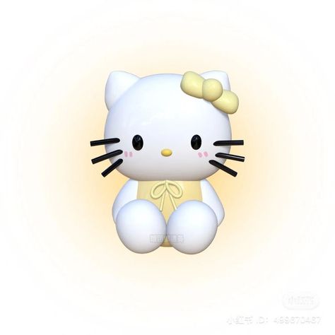 Hello Kitty App Icons Aesthetic, Light Yellow Icons, Yellow Png Icons, Soft Yellow Wallpaper, Yellow Homescreen, Yellow Hello Kitty, Yellow Widgets, Aesthetic Hello Kitty, Yellow Png