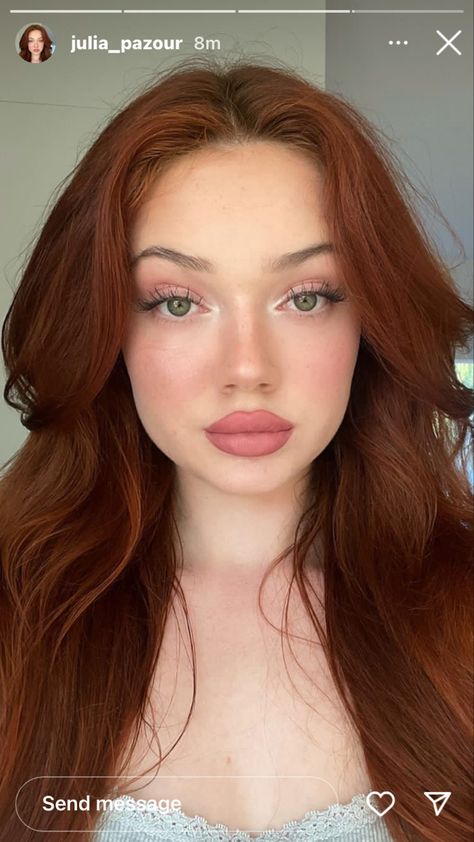 Pale Skin Red Hair Makeup, Makeup For Red Hair Green Eyes, Pale Skin Green Eyes Hair Color, Ginger Hair Brown Eyes, Red Hair And Green Eyes, Ginger Brown Hair, Best Fall Hair Colors, Fake Ginger, Good Haircut