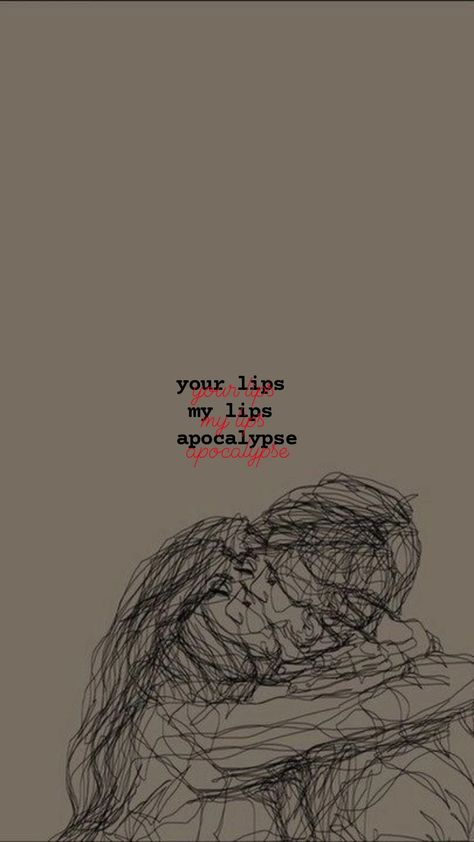 your lips my lips apocalypse Your Lips My Lips Apocalypse Tattoo, Your Lips My Lips Apocalypse Aesthetic, Apocalypse Drawing, Your Lips My Lips Apocalypse, Apocalypse Tattoo, Apocalypse Aesthetic, Friends Poster, Your Lips, Lips