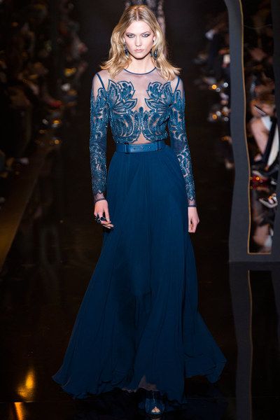 Elie Saab Fall 2015 Ready-to-Wear Collection - Vogue Elie Saab Bridal, Elie Saab Fall, Catwalk Models, Moda Paris, Embellished Gown, Chiffon Gown, Gorgeous Gowns, Fall 2015, Elie Saab