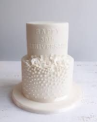 30th Wedding Anniversary Cake, 30th Anniversary Cake, 30th Anniversary Parties, Happy 30th Anniversary, 25th Wedding Anniversary Party, Wedding Cake Pearls, Pearl Anniversary, Pearl Cake, Wedding Anniversary Cakes