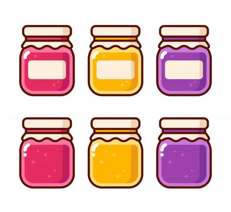 Jam jar set | Premium Vector #Freepik #vector #food #cartoon #red #fruit Jar Of Jam, Food Cartoon, Drawing Accessories, Props Art, Fruit Preserves, Vector Food, Paper Doll Template, Food Props, Cute Food Drawings