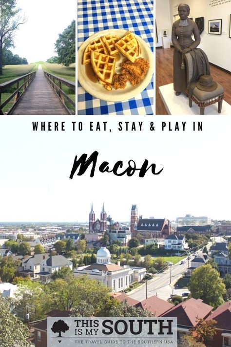 Macon is a nice and quaint historic city in Georgia perfect for visiting with this guide from This Is My South. From historical colleges to iconic music history locations, Macon has it all. Plus, Atlanta is less than two hours away. Make a trip to visit Macon Georgia using this guide. You won't regret it! #macongeorgia #georgia #travelingtips #macon Mercer University, Southern Usa, Southern Mansions, Girls Weekend Getaway, Macon Georgia, Southern Travel, Girlfriends Getaway, Otis Redding, Bucket List Vacations