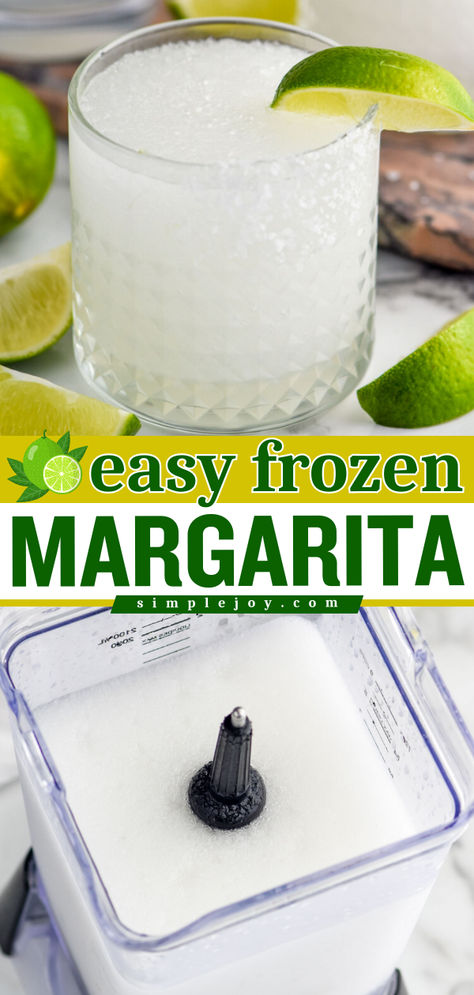 This Frozen Margarita recipe is the perfect summer cocktail! Made with just a few ingredients, you will love this frozen spin on our award winning margarita recipe. Award Winning Margarita Recipe, Frozen Margarita Recipes Blender, Frozen Margarita Recipes, Frozen Limeade Margarita, Agave Margarita Recipe, Labor Day Party Ideas, Pitcher Margarita Recipe, Frozen Margarita Recipe, Labor Day Party