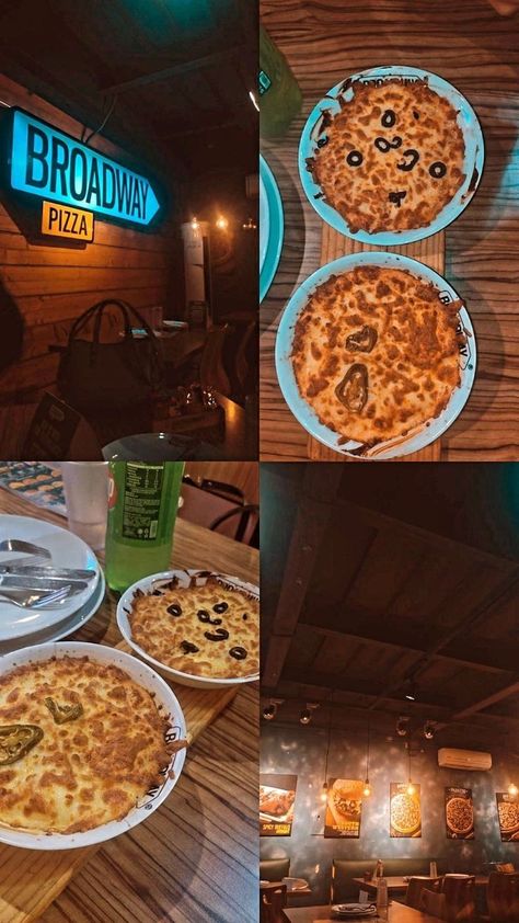 Food Asthetic Snap, Dinner Pictures Instagram Food, Pizza Asthetics, Food Asthetic Picture Instagram, Outing Snap, Restorant Food, Food Asthetic Picture, Broadway Pizza, Billiards Aesthetic