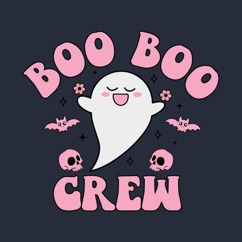 Boo Boo Crew, Boo Crew, Funny Tshirt Design, Halloween Nurse, Ghost Halloween, Nurse Humor, Halloween Design, Halloween Ghosts, Case Stickers