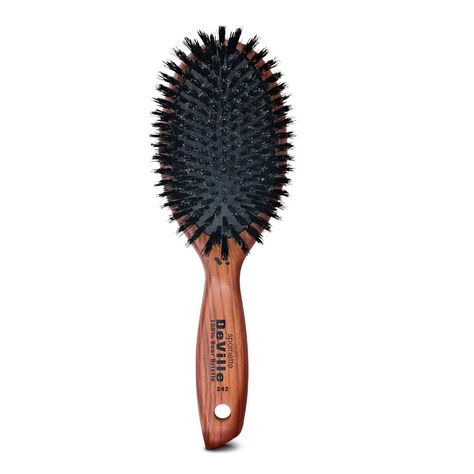 Amazon.com : Spornette Deville Cushion Oval Paddle Brush, Boar Bristle Hair Brush with Wooden Handle - For Straightening, Smoothing, Detangling, Styling & Brush Outs for Women, Men & Kids - All Hair Types : Hair Brushes : Beauty & Personal Care Mason Pearson Brush, Iron Curls, Boar Brush, Bristle Hair Brush, Perfect Waves, Boar Bristle Hair Brush, Anti Frizz Serum, Clean Hairbrush, Boar Bristle Brush