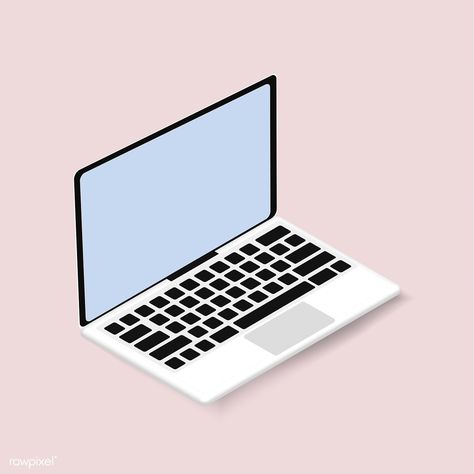 Vector icon of computer laptop icon | free image by rawpixel.com Laptop Drawing, Laptop Icon, Laptop Vector, Computer Mockup, Computer Vector, Computer Icons, Free Illustration Images, Gadgets Electronics, Free Vector Illustration