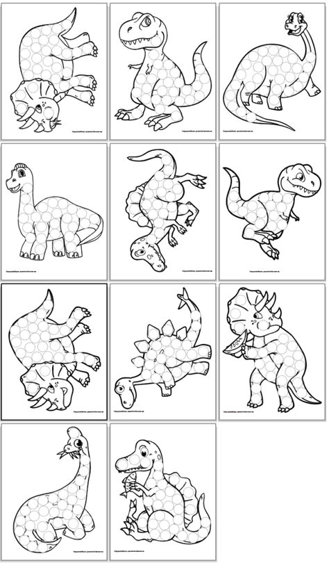 Dinosaur Art Activity Preschool, Build A T Rex Printable, Dinosaur Printable Activities, Dinosaur Dot Painting, Dinosaur Social Studies Preschool, D Is For Dinosaur Preschool, Dinosaur Qtip Craft, D Is For Dinosaur Printable, Dinosaur Dot Art