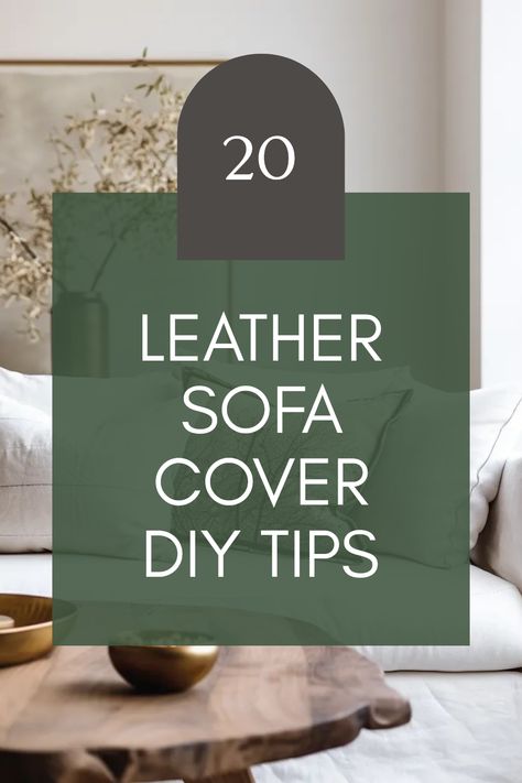 20 fantastic DIY leather sofa cover ideas that are stylish and easy to make! Transform your living room with these clever couch cover hacks and slipcover tips. Whether you're looking for a budget-friendly fix for your worn-out sofa or just want to add a pop of personality to your home, these ideas cater to all tastes and styles. Get inspired by our diverse leather cover designs that can give your couch new life. Plus, each idea is super doable, even for beginners. Don't throw away that old sofa yet! Couch Covers Fabric, Protective Cover For Sofa, Couch Slip Cover Ideas, How To Make Couch More Comfortable, L Shape Sofa Cover Ideas, Sofa Repair Ideas, How To Make Sofa Covers At Home, Diy Couch Cover With Sheets No Sew, Diy Sofa Cover No Sew