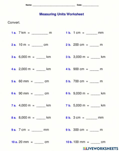 Converting Metric Units, Converting Units, Emotions Preschool, Classroom Preparation, Metric Conversion, Measurement Worksheets, Everyday Math, Metric Conversions, Maths Worksheets