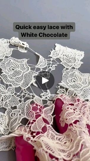 557 reactions · 182 shares | Chocolate lace!!!!!

Follow for more cake decorating tips and realistic cakes

😍 No fuss quick edible lace with white chocolate

✅Ingredients
12 g gelatine
25g water
30g white chocolate
1/2 teaspoon vegetable food grade glycerine

✔️Add water to the gelatine powder. Rest for 5 minutes the dissolve in microwave,

✔️Melt while chocolate and add the gelatine mixture.

✔️Add the glycerine.

✔️Stir and spread quickly on in a lace mat.

✔️This dries very quick so you have to spread it quickly while mixture is still in liquid form.

✔️After 15 minutes, gently peel.

Unlike other forms of edible lace, this is ready in no time!

Recipe credit : @diyacakesit

#ediblelace #ediblelacerecipe #ediblefabric #recipe #recipeoftheday #cakereels #caketips #cakedecorating | Learn Chocolate Lace Cake, Realistic Cakes, Edible Lace, Cake Decorating Tips, Recipe Of The Day, Decorating Tips, White Chocolate, Melting Chocolate, Eat Cake