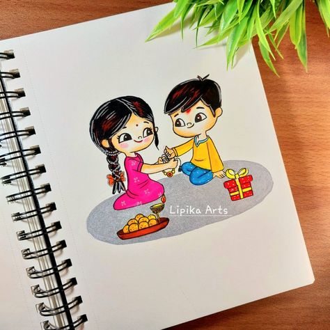 Rakhshanda Drawing, Rakshabandhan Painting, Raksha Bandhan Painting, Rakshabandhan Drawing, Raksha Bandhan Drawing, Drawing Pics, Soft Board, Anime Face Drawing, Canvas Art Painting Abstract