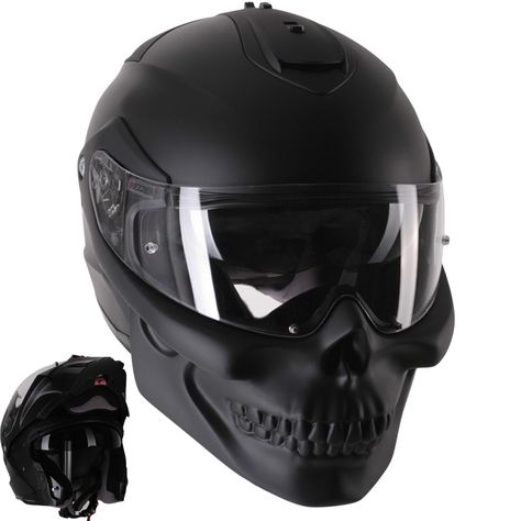 Skull Motorcycle Helmets - WARNING; Not all Skulls are created equal. Skull Motorcycle Helmet, Custom Motorcycle Helmet, Skull Motorcycle, Motorcycle Helmet Design, Biker Helmets, Futuristic Helmet, Helmet Concept, Cool Motorcycle Helmets, Custom Motorcycle Helmets