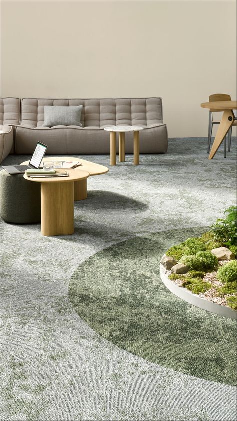 Create a Calming Interior Space with DESSO Grezzo Bloom Carpet Flooring Office, Carpet Tiles Ideas, Carpet Tiles Design, Workplace Interior, Classroom Carpets, Tile Carpet, Calming Interiors, Office Idea, Commercial Carpet Tiles