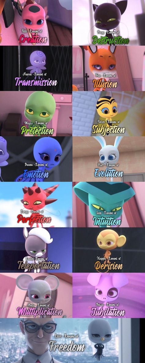 Miraculous All Kwamis, How To Make The Miracle Box From Miraculous, Miraculous Fan Made Kwamis, Miraculous Kwami Names, Miraculous Group Photo, Ladybug And Cat Noir Kwamis, Nooroo And Duusu Kwami, Miraculous Username Ideas, Mlb Kwami Oc