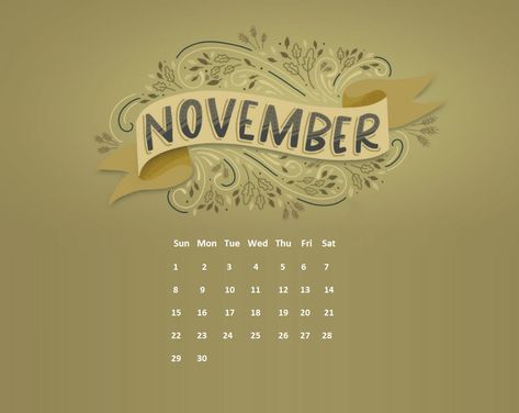 November Calendar Wallpaper, 2020 Wallpaper, November Calendar, 2020 Calendar, Calendar Wallpaper, For Desktop, 9 And 10, Home Decor Decals, 10 Things