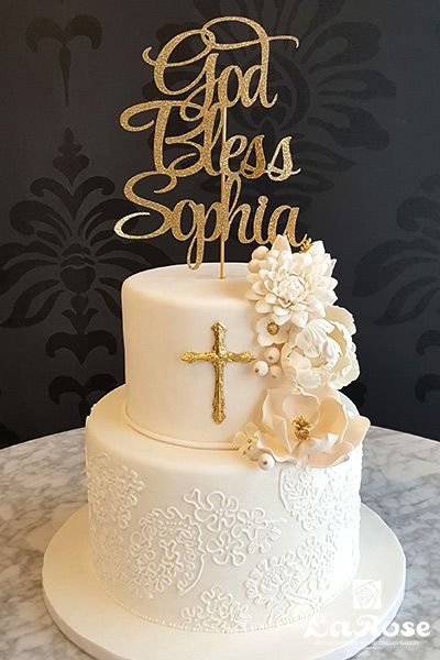 Girls First Communion Cake, Communion Ideas Girl, 1st Holy Communion Cake, Girls Baptism Cake, Baptism Cakes For Girls, Baptism Cakes Girl, Communion Cakes For Girls Ideas, Confirmation Cakes For Girls Ideas, Baptismal Cake Girl