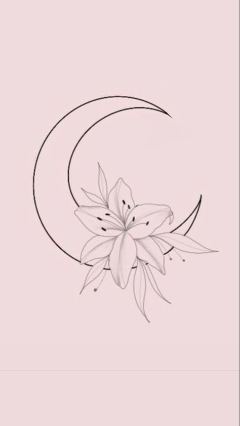 Moon Simple Tattoo, Simple Neck Tattoos, Candlewicking Patterns, Small Lotus Tattoo, Simple Tattoo Designs, Simple Tattoo, Lotus Tattoo, Neck Tattoo, Tattoos Ideas